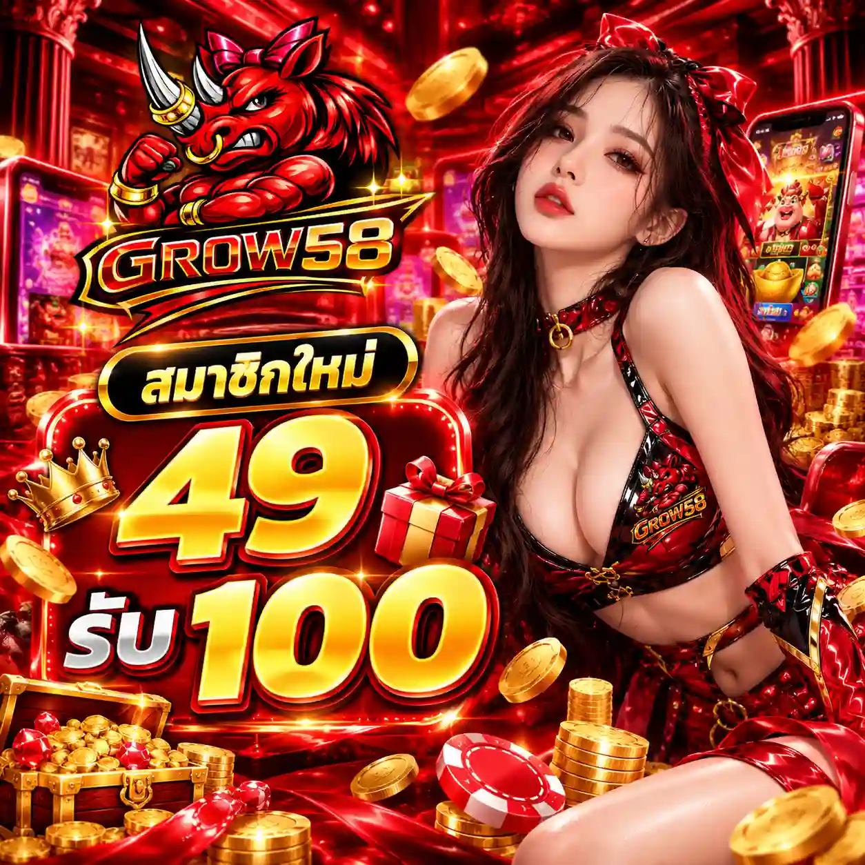 GROW58 เว็บสล็อตค่ายใหญ่โปรแรง